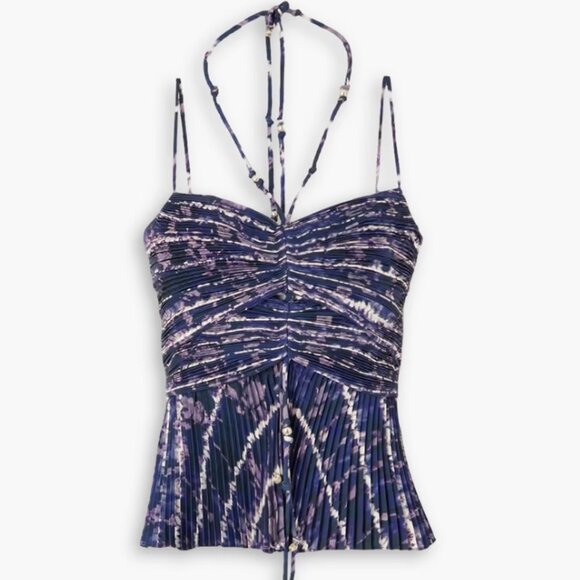 ALTUZARRA Justin Embellished Printed Top -  NWT Size 36 - Picture 1 of 12